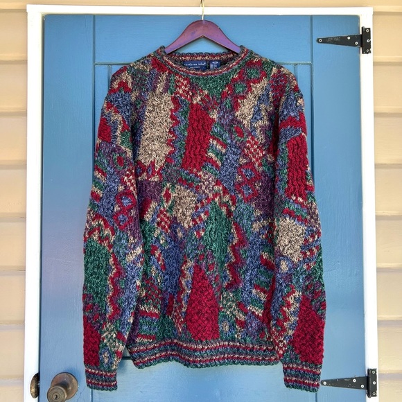 Northern Isles 100% Wool hand knit Sweater Men Size XL - Picture 1 of 6